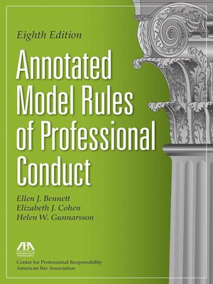 cover image of Annotated Model Rules of Professional Conduct